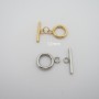 10 pcs Fermoirs T en acier inoxydable 12mm