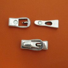 20 Flat cord magnet clasp 7x2mm