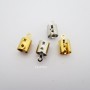 20 Lace Clips for 6mm Cord, Stainless Steel