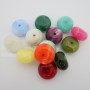 20 Perles rondelles 20x11mm acryliques
