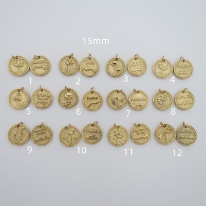 4 Médaille de naissance Acier Inoxydable