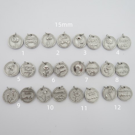 4 Stainless Steel Birth Medals