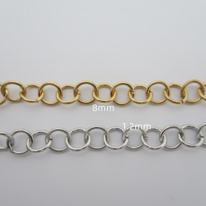 10 mts Chaîne 1.2x8mm en acier inoxydable