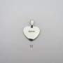 10 pendentif en Acier inox