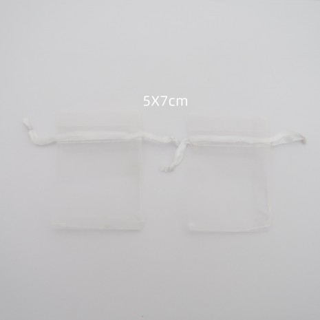 100 Pochettes organza 50x70mm