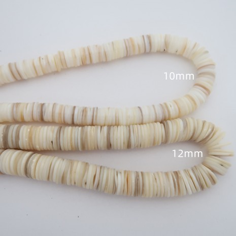Perles rondelles en nacre Fil de 40 cm