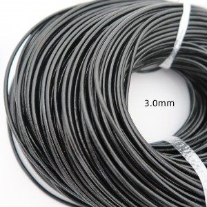 90mts Cordon de cuir rond 3.0mm
