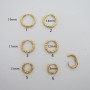 10 pcs Créoles martelé acier inoxydable
