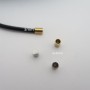 20 Embouts de finition pour cordon 3mm acier inoxydable