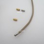 20 Embouts de finition pour cordon 2.50 mm acier inoxydable