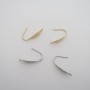 40 Crochets de boucles d'oreilles en acier inoxydable
