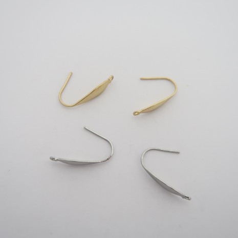 40 Crochets de boucles d'oreilles en acier inoxydable