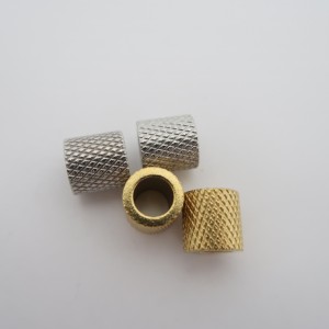 10 pcs perles Gros Trou en acier inox