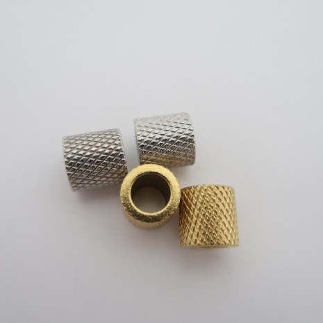 10 pcs perles Gros Trou en acier inox