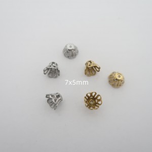 20 pcs Coupelle 7x5mm en acier inox