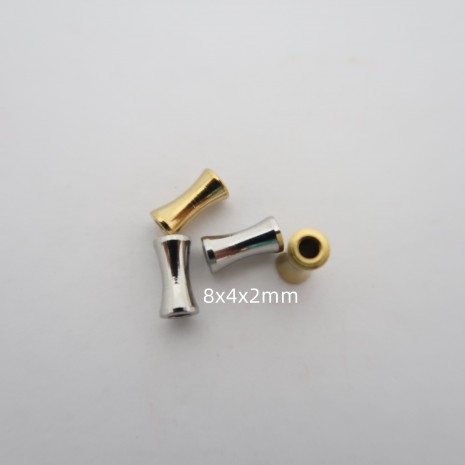 10 pcs perles en acier inox