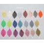 50 Estampes feuilles laser cut 39x22mm