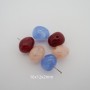 50 acrylic beads, 16x12 mm
