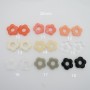 50 pcs Flower beads 20mm acrylic