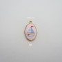 4-piece set of enameled stainless steel pendants