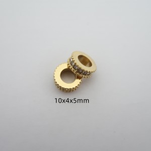 2 Rondelle strass en acier inox