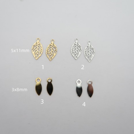 100 pcs Estampe laser cut en Acier Inoxydable