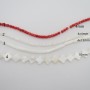 38-cm string of mother-of-pearl beads