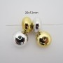 20 rondelles 20x12 mm acryliques