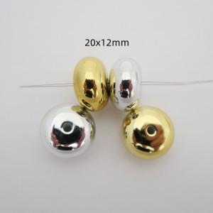 20 rondelles 20x12 mm acryliques