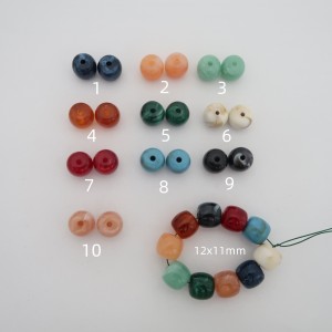 100 cylindrical 12x11mm acrylic beads