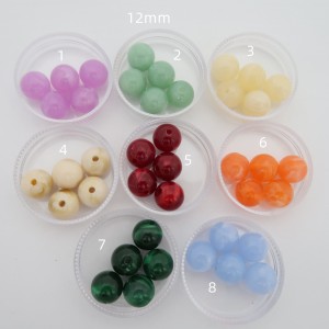 100 12mm Acrylic Beads