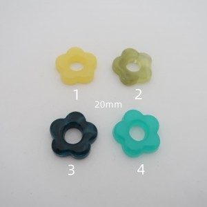 50 pcs Perles fleurs 20mm acryliques