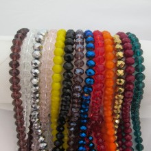 Glass faceted beads10mm-Wire of 50cm