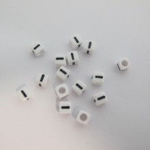 500gm Plastic cube 7mm letters I