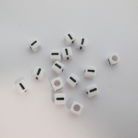 500gm cube en plastique 7mm lettres I