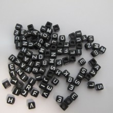 500gm Plastic Cube 7mm 26 letter mix