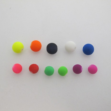 125gm perles en plastique mat 8mm/10mm