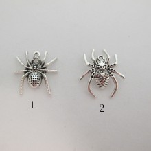 30 Metal Spider Pendant 25x26mm/25x29mm