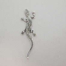 20 Metal lezard 51x15mm to stick