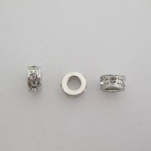 25 Metal beads with large hole