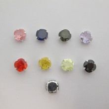 12 Strass à coudre 10mm