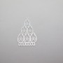 50 Estampe laser cut chandelier 38x20mm