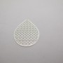 50 Estampe goutte laser cut 40x28mm