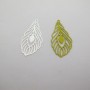 50 Estampe plume laser cut 33x15mm