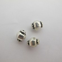 50 Metal Beads 11x9mm