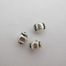 50 perles Métal 11x9mm