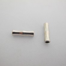 20 Metal bead tube 22x7 mm
