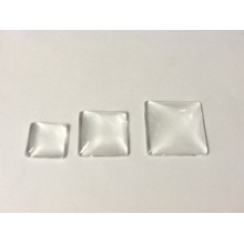 Square transparent cabochons