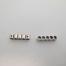 20 Metal dividers 5 holes 22x5mm