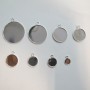 50 pieces Support cabochon rond